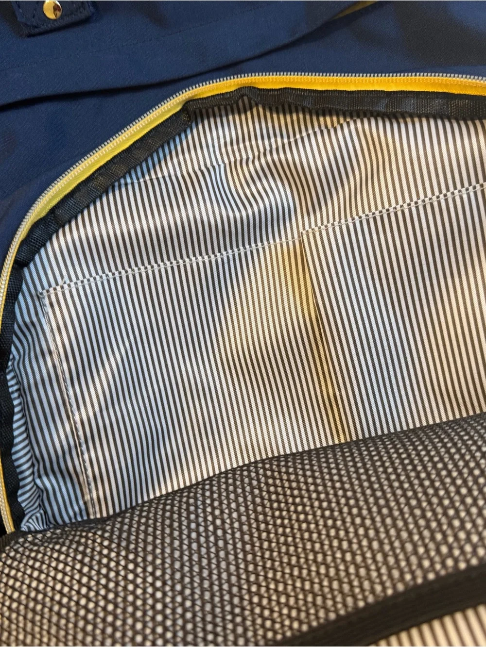 Lovevook Navy and Yellow Two-Tone Backpack